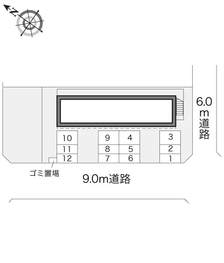 ★手数料０円★八潮市中馬場　月極駐車場（LP）